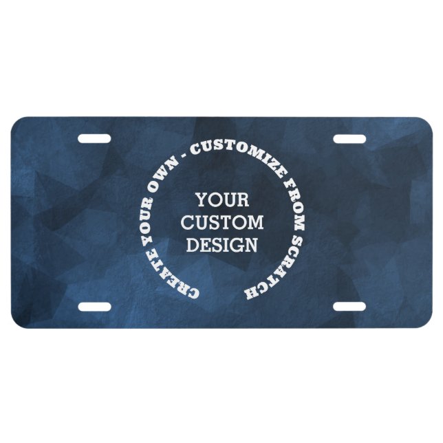 Redesign from Scratch - Create a Custom License Plate (Front)