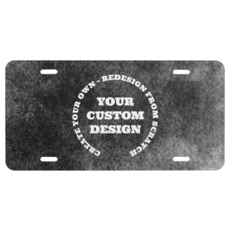 Redesign from Scratch - Create a Customized License Plate