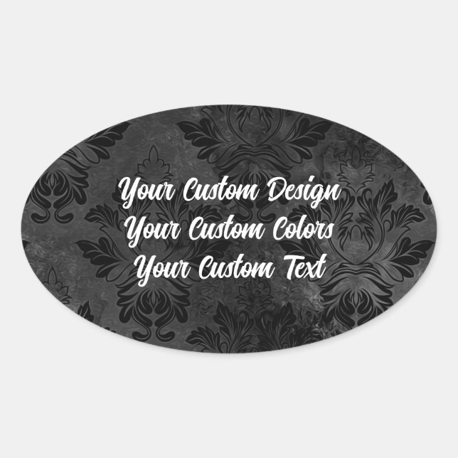 Redesign from Scratch! Create a Fully Customized Oval Sticker (Front)