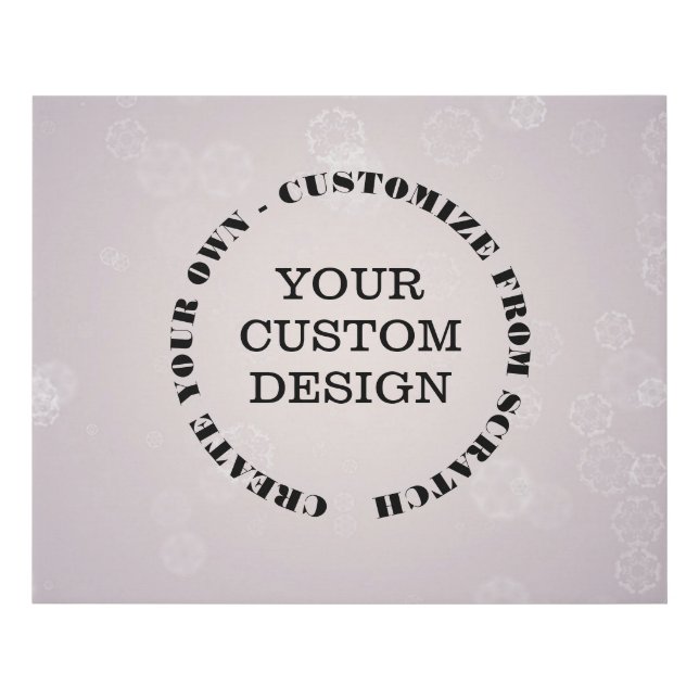 Redesign from Scratch! Create Your Own Faux Canvas Print (Front)