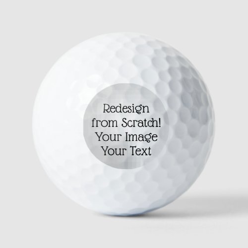 Redesign from Scratch Create Your Own Golf Balls