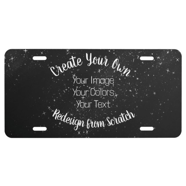Redesign from Scratch - Create Your Own License Plate (Front)