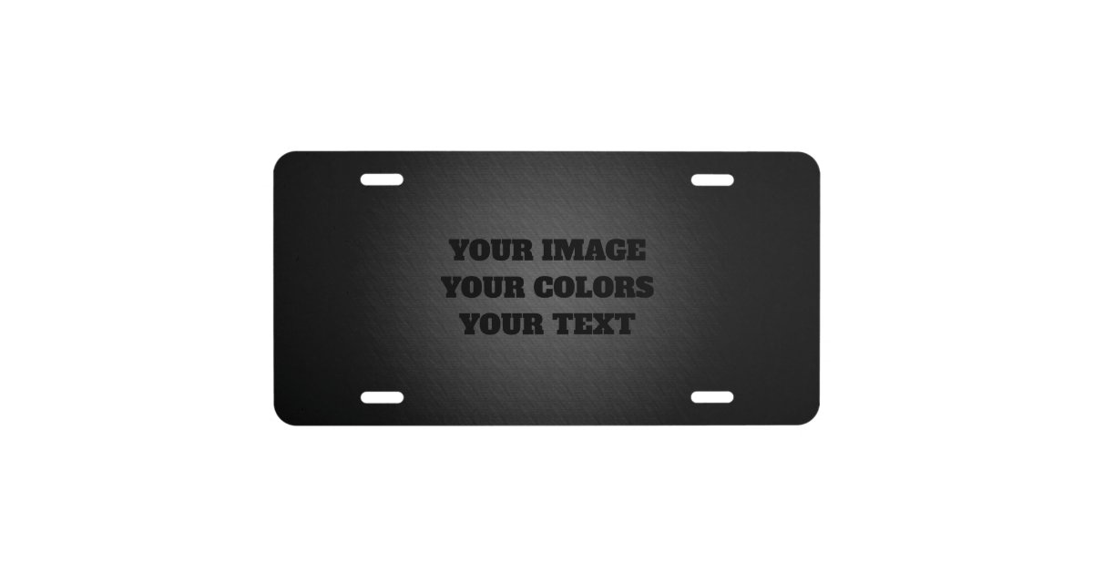 Redesign from Scratch & Create Your Own License Plate Zazzle