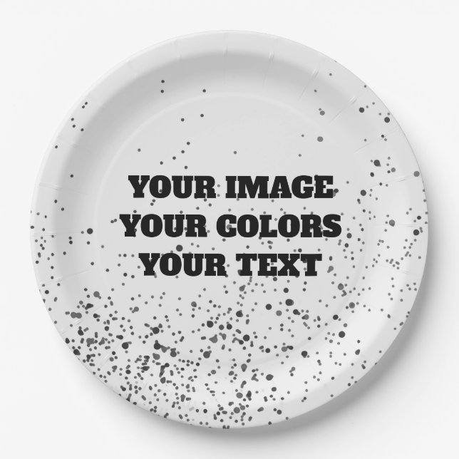 Redesign from Scratch & Create Your Own Paper Plates (Front)
