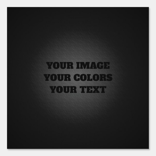 Redesign from Scratch & Create Your Own Sign (Front)