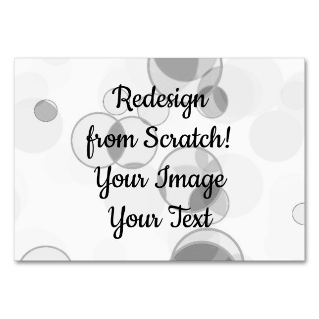 Redesign from Scratch - Create Your Own Table Number (Front)