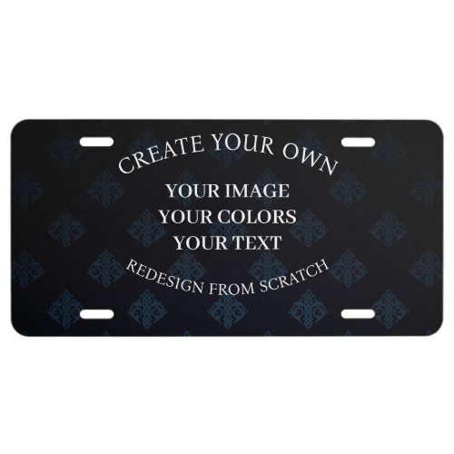 Redesign from Scratch or Personalize _ License Plate