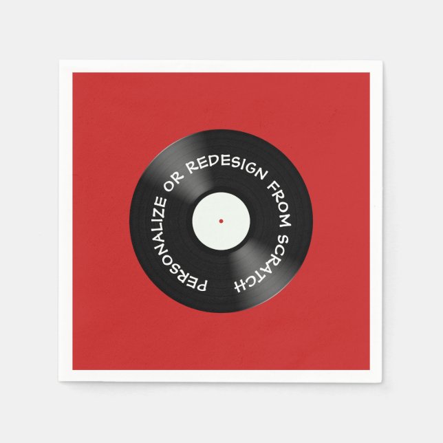 Redesign from Scratch or Personalize - Napkins (Front)