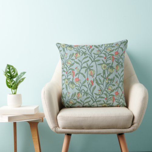 RedesignedWilliam morris patterninspired vintage Throw Pillow