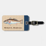 Redfish (blue Accent) Luggage Tag at Zazzle