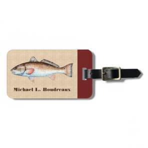Redfish (Bordeaux Accent 1) Luggage Tag