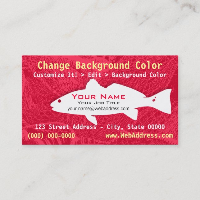 Redfish Business Card (Front)