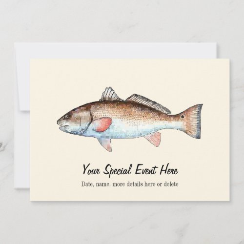 Redfish Event Invitations