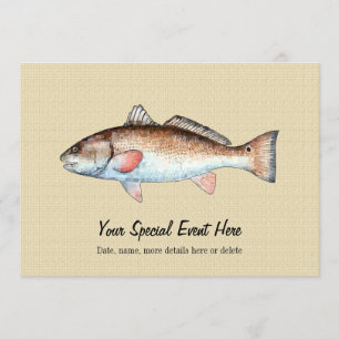 Redfish Event Party Invitations