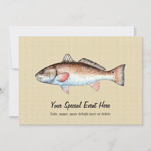 Redfish Event Party Invitations