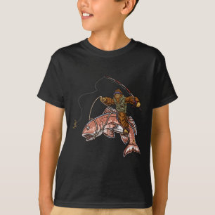 Redfish Fishing Hunting Bigfoot Fishermen  T-Shirt