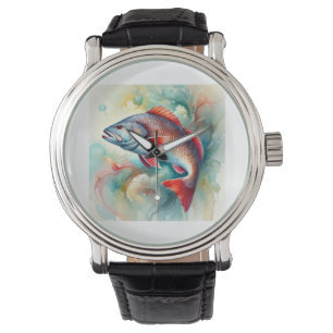 Redfish in Serene Waters 210824AREF147 - Watercolo Watch