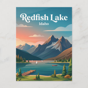 Redfish Lake USA Postcard