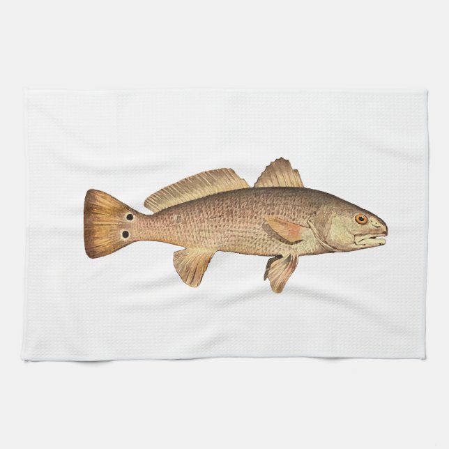 Redfish Logo Kitchen Towel (Horizontal)
