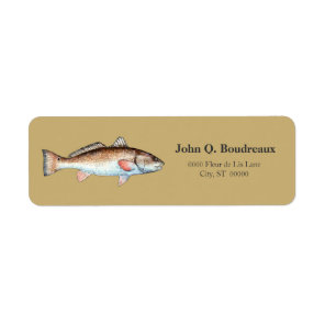 Redfish On Gold Label