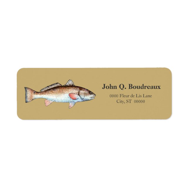Redfish On Gold Label (Front)