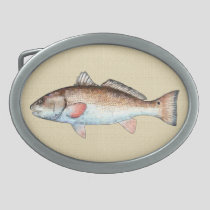 Redfish Oval Belt Buckle