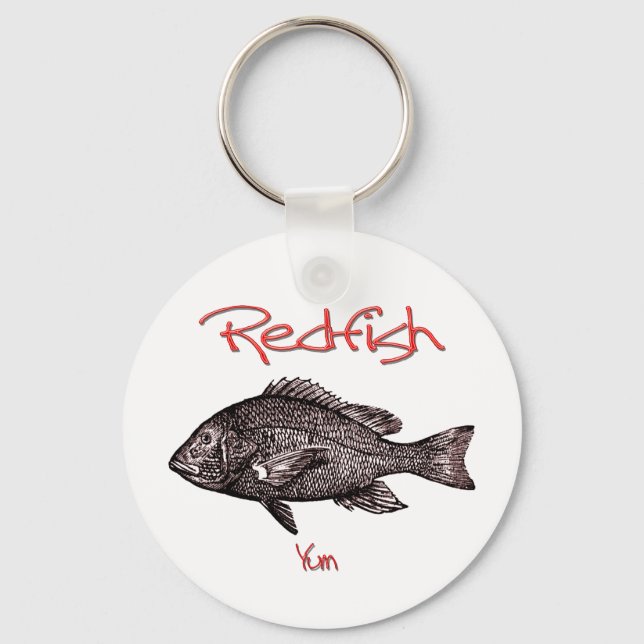 Redfish Yum Keychain (Front)