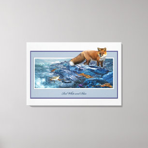 Redfox on the Beach Canvas Print