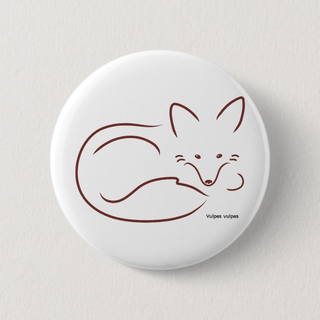 RedFox Pinback Button (Front)