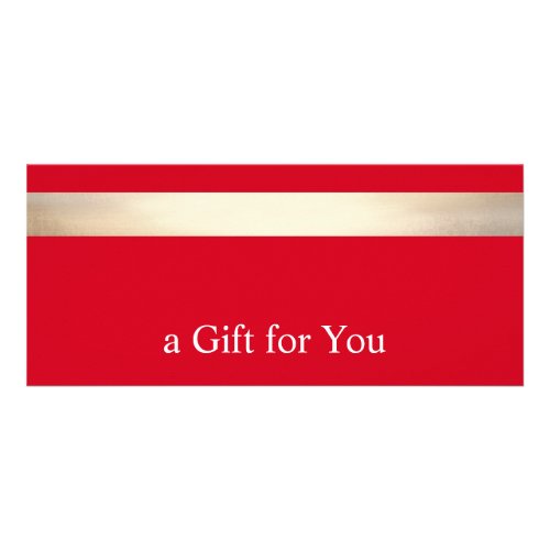 RedGold Stripe  Gift Certificate