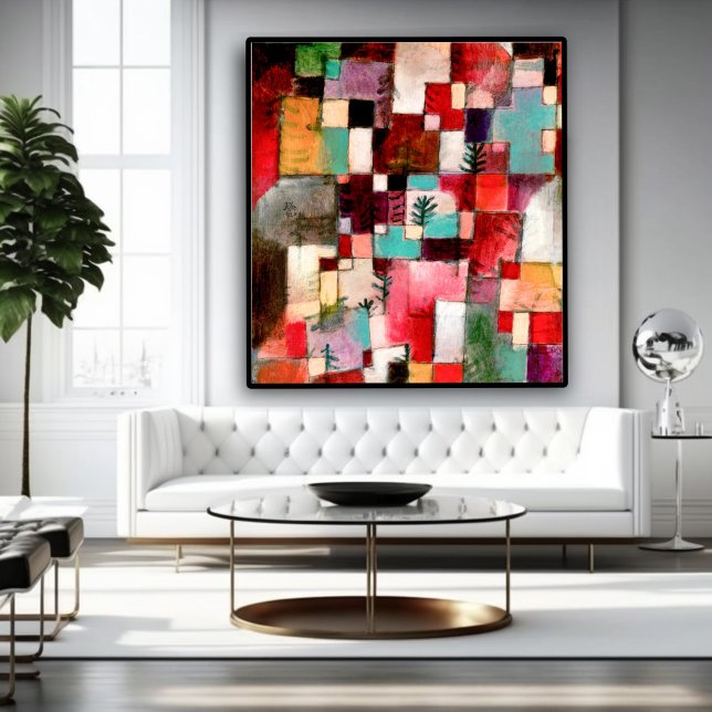 Redgreen and Violet-Yellow Rhythms by Paul Klee Poster (Creator Uploaded)