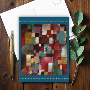 Redgreen and Violet-Yellow Rhythms, Klee  (1920)   Postcard
