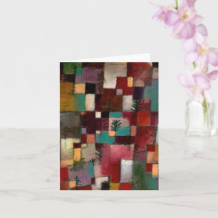 Redgreen and Violet-Yellow Rhythms, Paul Klee Art Card