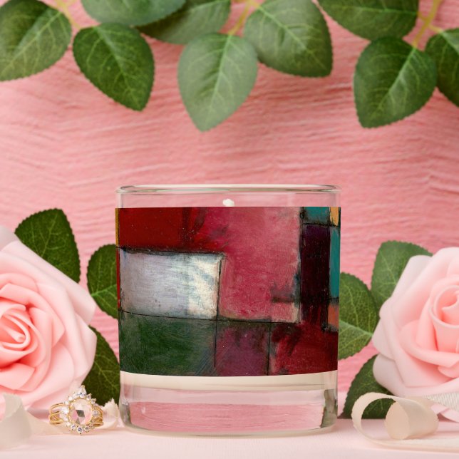 Redgreen and Violet-Yellow Rhythms, Paul Klee Art Scented Candle (Wedding)
