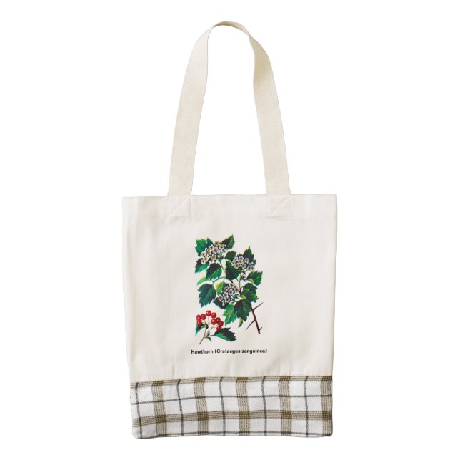 Redhaw Hawthorn Zazzle HEART Tote Bag (Front)