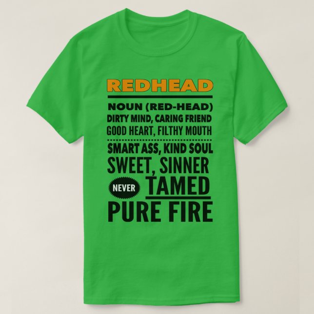 REDHEAD 7 T-Shirt (Design Front)