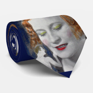 redhead and her teeny tiny husband print neck tie