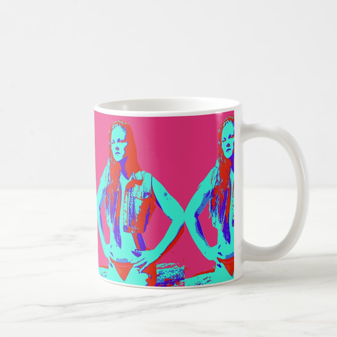 redhead bikini girl coffee mug Zazzle