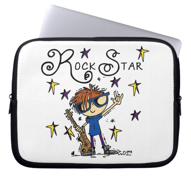 Redhead Boy Rock Star Laptop Sleeve (Front)
