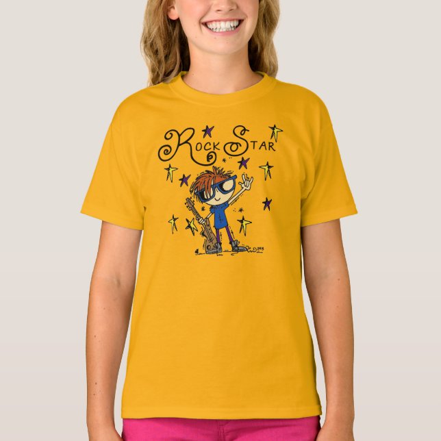 Redhead Boy Rock Star T-Shirt (Front)