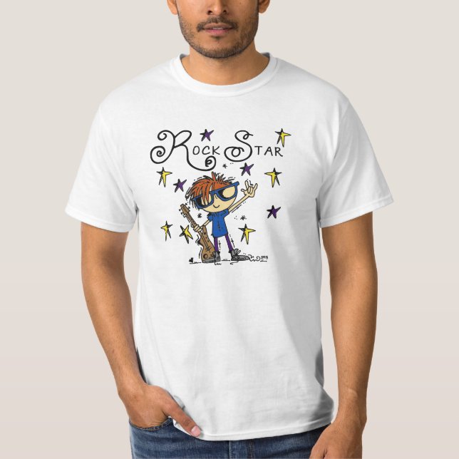 Redhead Boy Rock Star T-Shirt (Front)