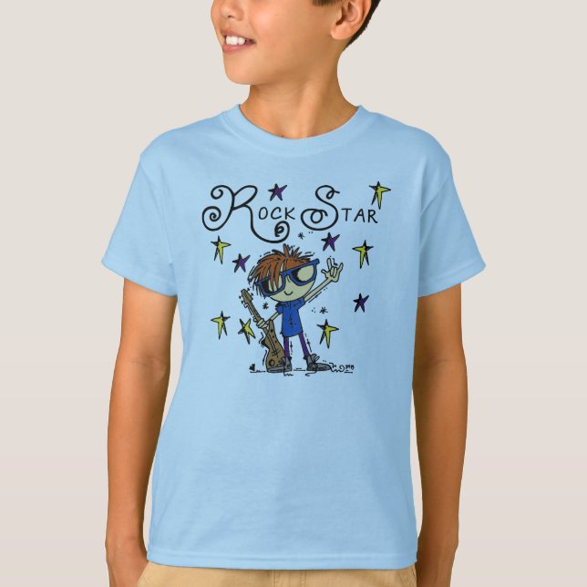 Redhead Boy Rock Star T-Shirt (Front)