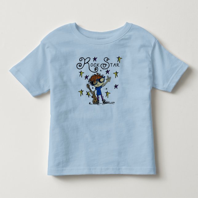 Redhead Boy Rock Star Toddler T-shirt (Front)