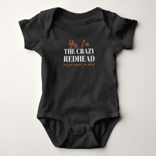 Redhead Crazy Redhead Mc1r Red Hair Baby Bodysuit