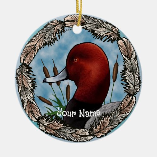 RedHead Duck ornament