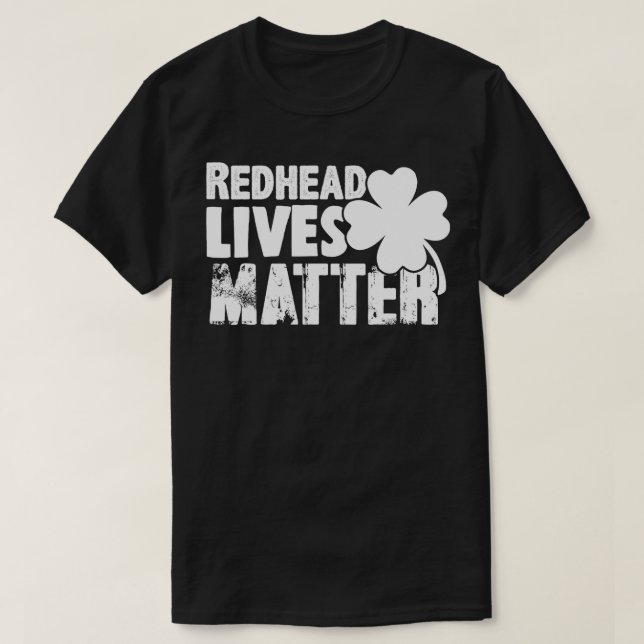 Redhead  Funny Festive St Patricks Day  T-Shirt (Design Front)