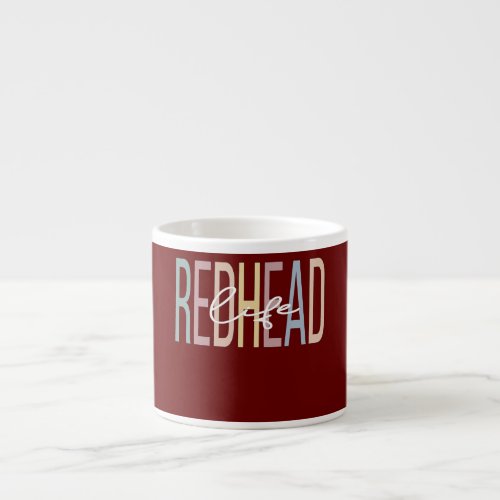 Redhead Girl Boho Red Haired Woman  Espresso Cup