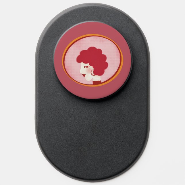Redhead Girl in the Mirror  PopSocket (Popsocket)