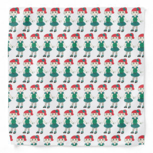 Redhead Girl Tap Dance Tapdancer Teacher Recital Bandana