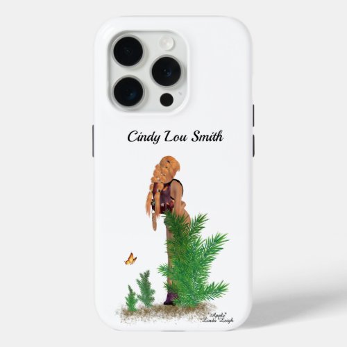 Redhead Hiker Backpack Pinup Girl Cell Phone Case